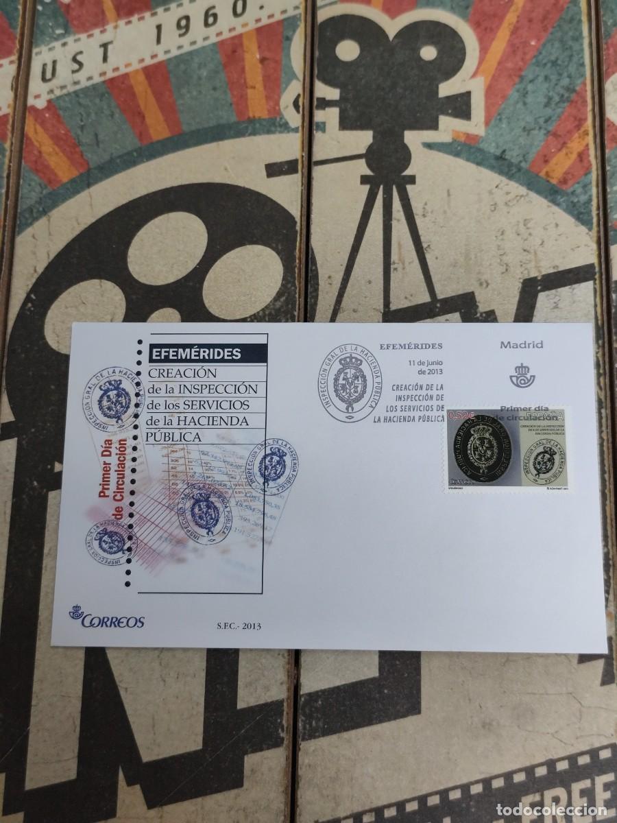 Sellos: 351 Efemerides Creaci&oacute;n de la inspecci&oacute;n de los servicios de la Hacienda... 11/6/13 Sobre primer d&iacute;a
