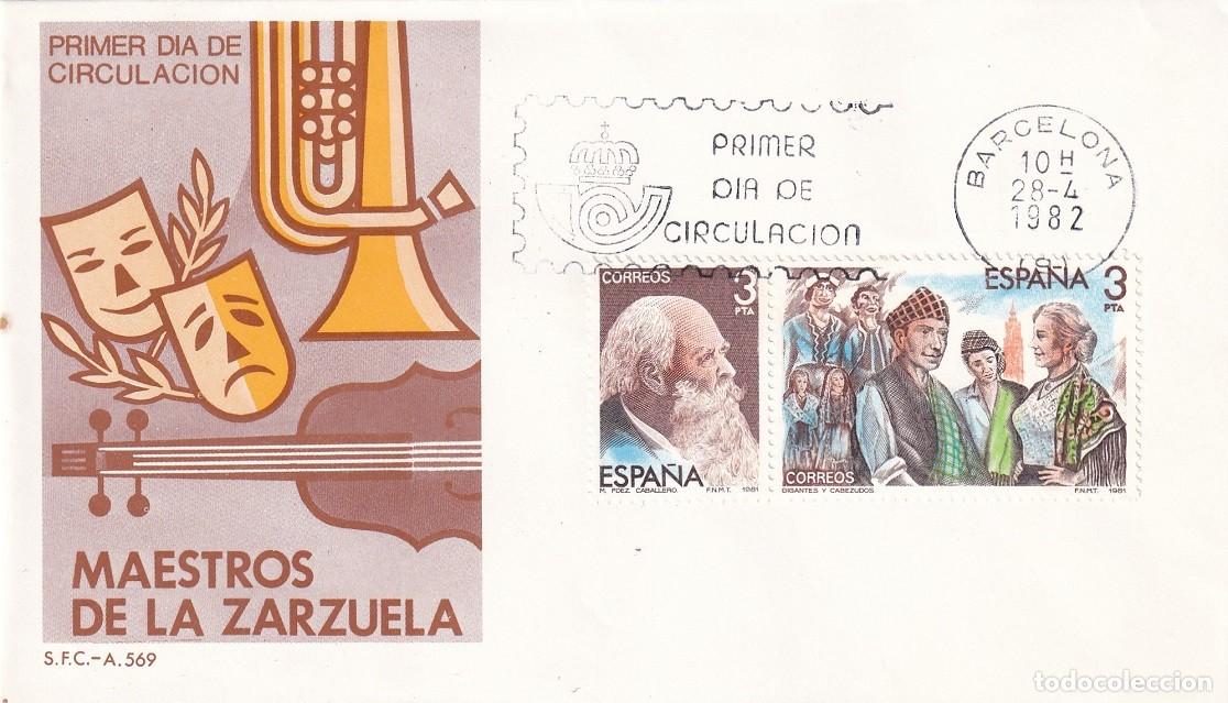 Sellos: SPD Barcelona 1982 - Maestros de la Zarzuela - Gigantes y cabezudos - Manuel Fern&aacute;ndez Caballero