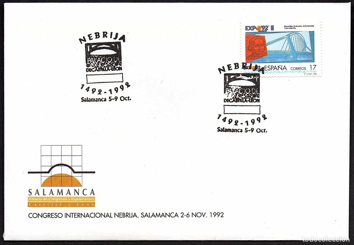 Sellos: SOBRE CONM. CONGRESO INTERNACIONAL NEBRIJA - SALAMANCA 92