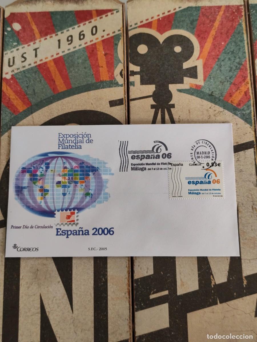 Sellos: 372 Exposici&oacute;n Mundial de Filatelia M&aacute;laga 8/10/05 Sobre primer d&iacute;a