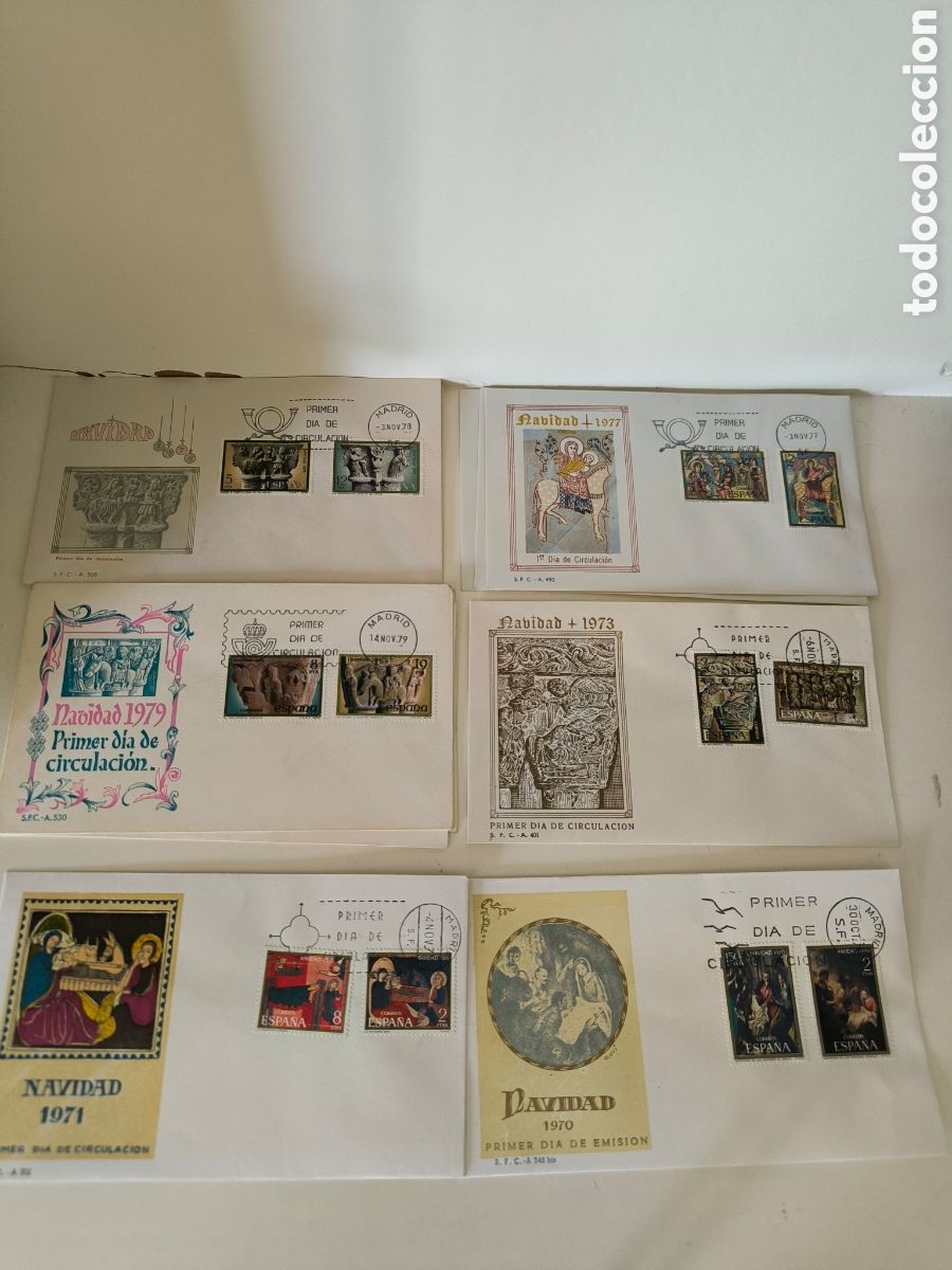 Sellos: 19 Sobre PDC Navidad varios a&ntilde;os.