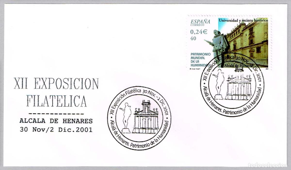 Sellos: Matasellos PATRIMONIO DE LA HUMANIDAD. Alcala de Henares, Madrid, 2001