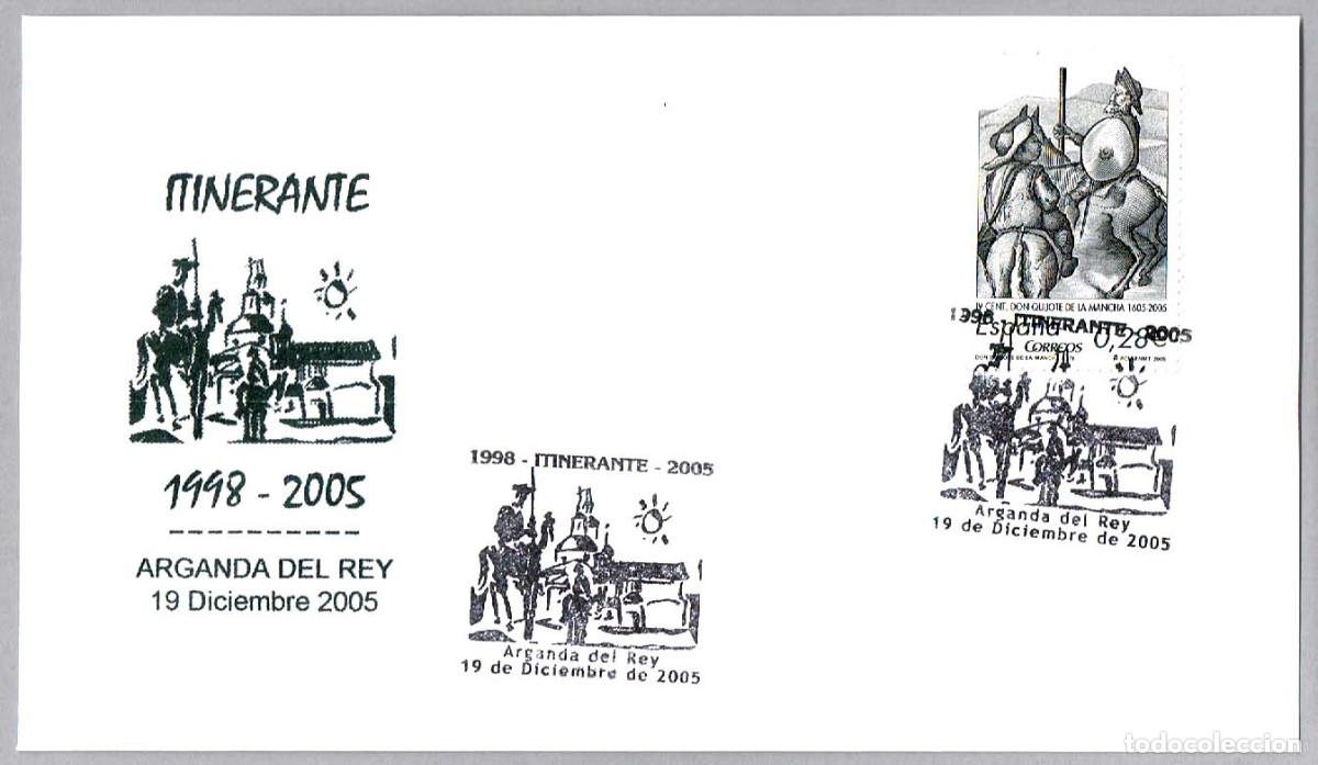 Sellos: Matasellos EXPOSICION ITINERANTE - EL QUIJOTE. Arganda del Rey, Madrid, 2005