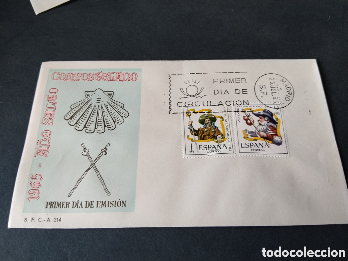 Sellos: Sobre primer d&iacute;a de circulaci&oacute;n a&ntilde;o Santo compostelano