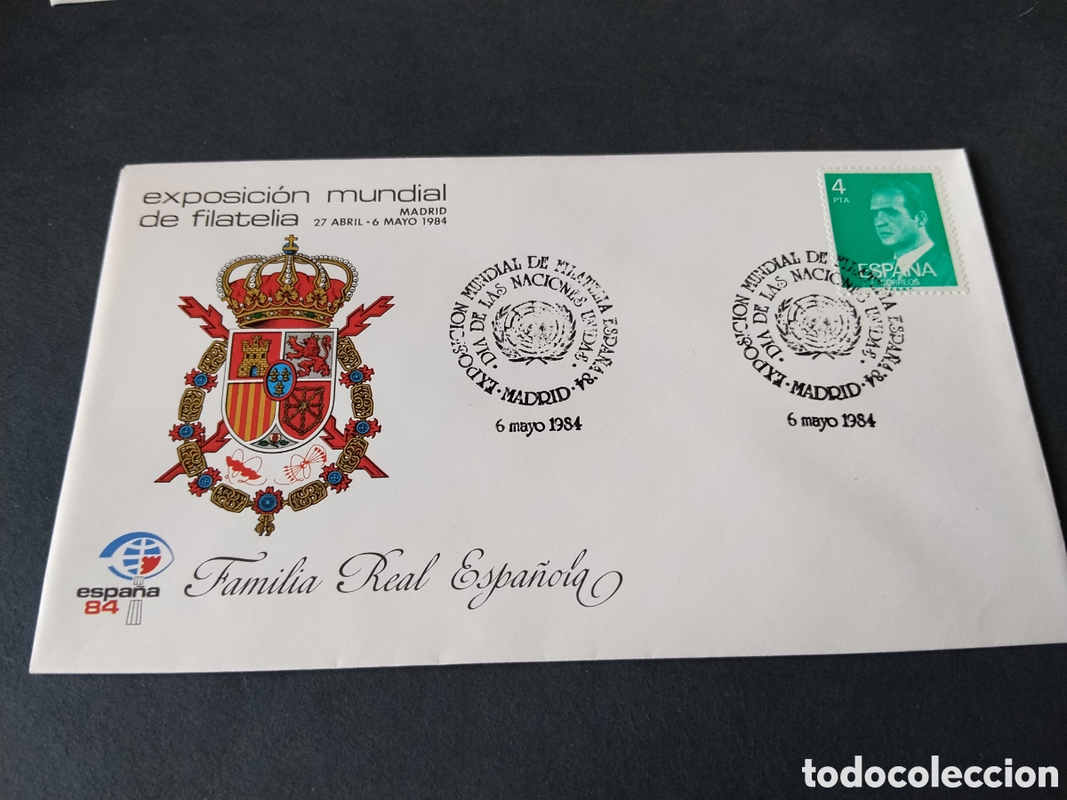 Sellos: Sobre primer d&iacute;a de circulaci&oacute;n familia real espa&ntilde;ola