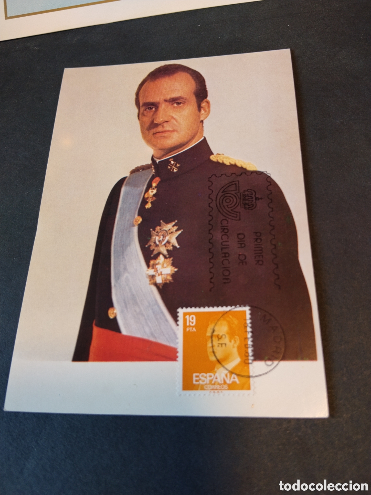 Sellos: Tarjeta postal primer d&iacute;a de circulaci&oacute;n Rey Juan Carlos l