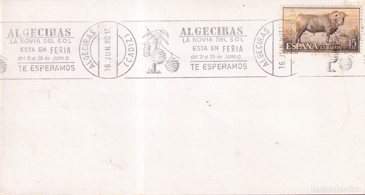 Sellos: ALGECIRAS 1980 - RODILLO FERIA EN SOBRE