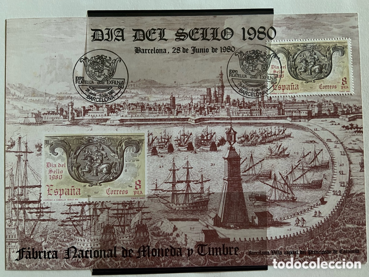 Sellos: JUEGO 3 TARJETAS EXFILNA 80 BARCELONA.
