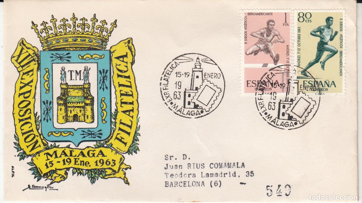 Sellos: MATASELLOS EXPOSICI&Oacute;N FILAT&Eacute;LICA M&Aacute;LAGA - 1963