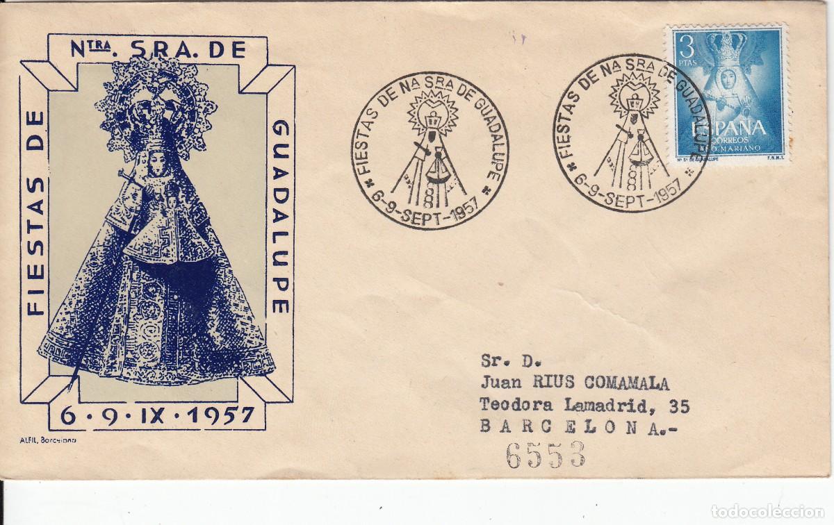 Sellos: MATASELLOS FIESTAS DE NTRA. SRA DE GUADALUPE - 1957