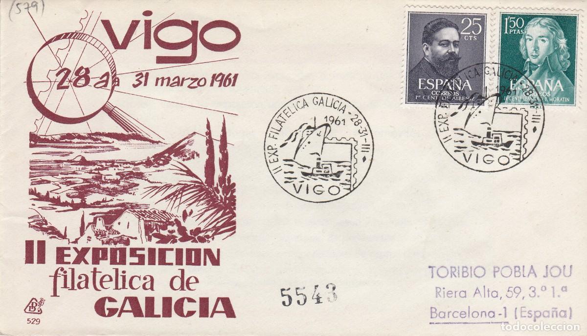 Sellos: GALICIA - MATASELLOS EXPOS. FILAT&Eacute;LICA GALICIA - VIGO - 1961