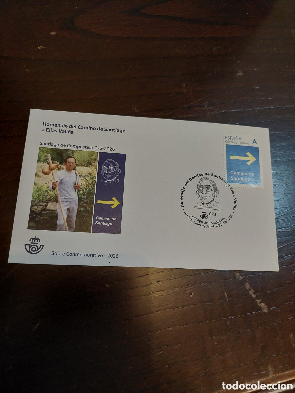 Sellos: CAMINO SANTIAGO ELIAS VALI&Ntilde;A MATASELLO SANTIAGO COMPOSTELA 2026