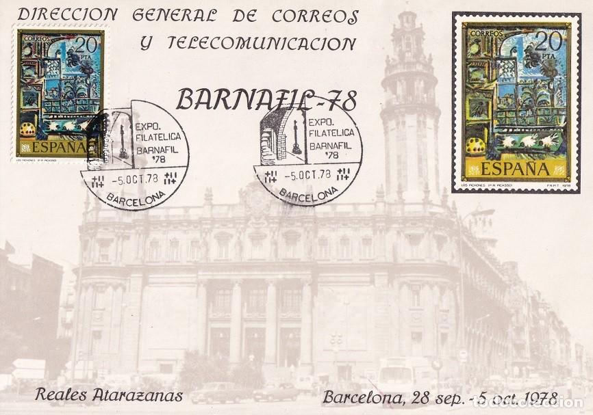 Sellos: Barcelona 1978 - Reales Atarazanas - Barnafil 78 Exposici&oacute;n Filat&eacute;lica Barnafil - Matasellos