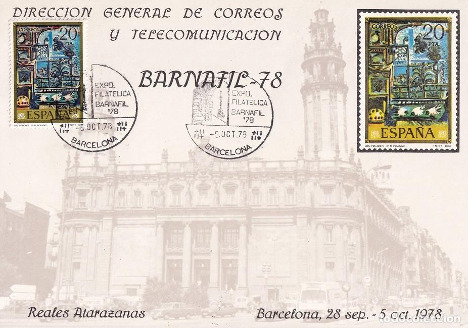 Sellos: Barcelona 1978 - Reales Atarazanas - Barnafil 78 Exposici&oacute;n Filat&eacute;lica Barnafil - Matasellos