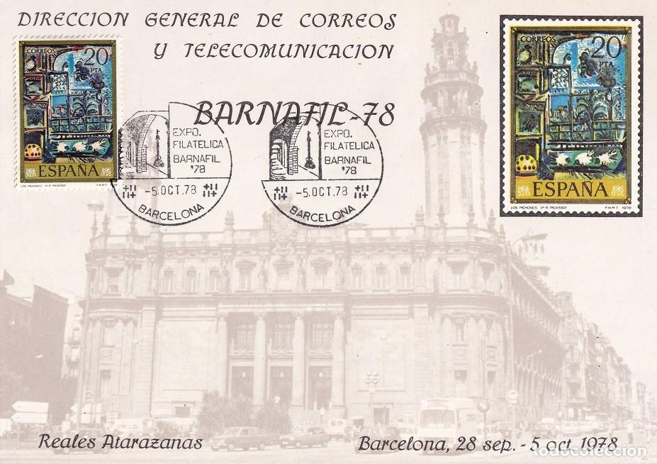 Sellos: Barcelona 1978 - Reales Atarazanas - Barnafil 78 Exposici&oacute;n Filat&eacute;lica Barnafil - Matasellos