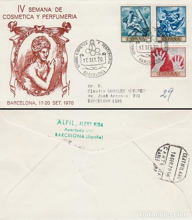 Sellos: A&Ntilde;O 1970, BARCELONA, COSMETICA Y PERFUMERIA