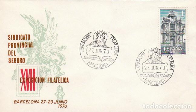 Sellos: A&Ntilde;O 1970, VIRGEN DEL PERPETUO SOCORRO, SINDICATO DEL SEGURO, EN SOBRE OFICIAL