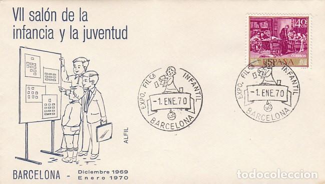 Sellos: A&Ntilde;O 1970, BARCELONA, SALON DE LA INFANCIA, EN SOBRE DE ALFIL
