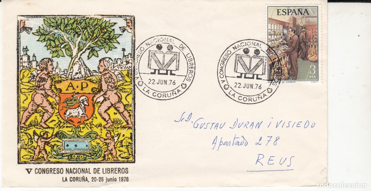 Briefmarken: GALICIA MATASELLOS CONGRESO INT. DE LIBREROS -LA CORU&Ntilde;A 1976