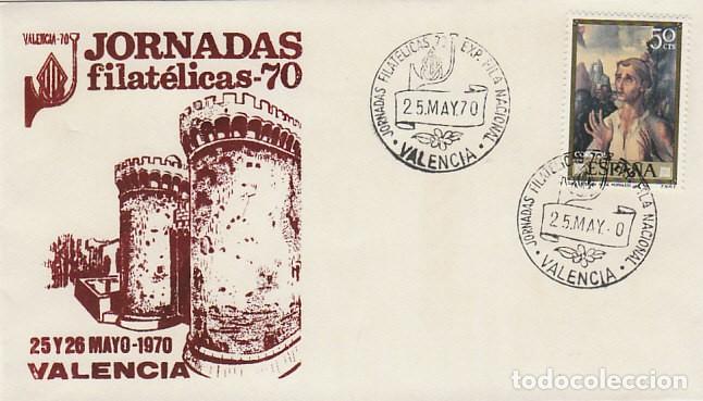 Sellos: A&Ntilde;O 1970, EXFILNA EN VALENCIA, EN SOBRE OFICIAL