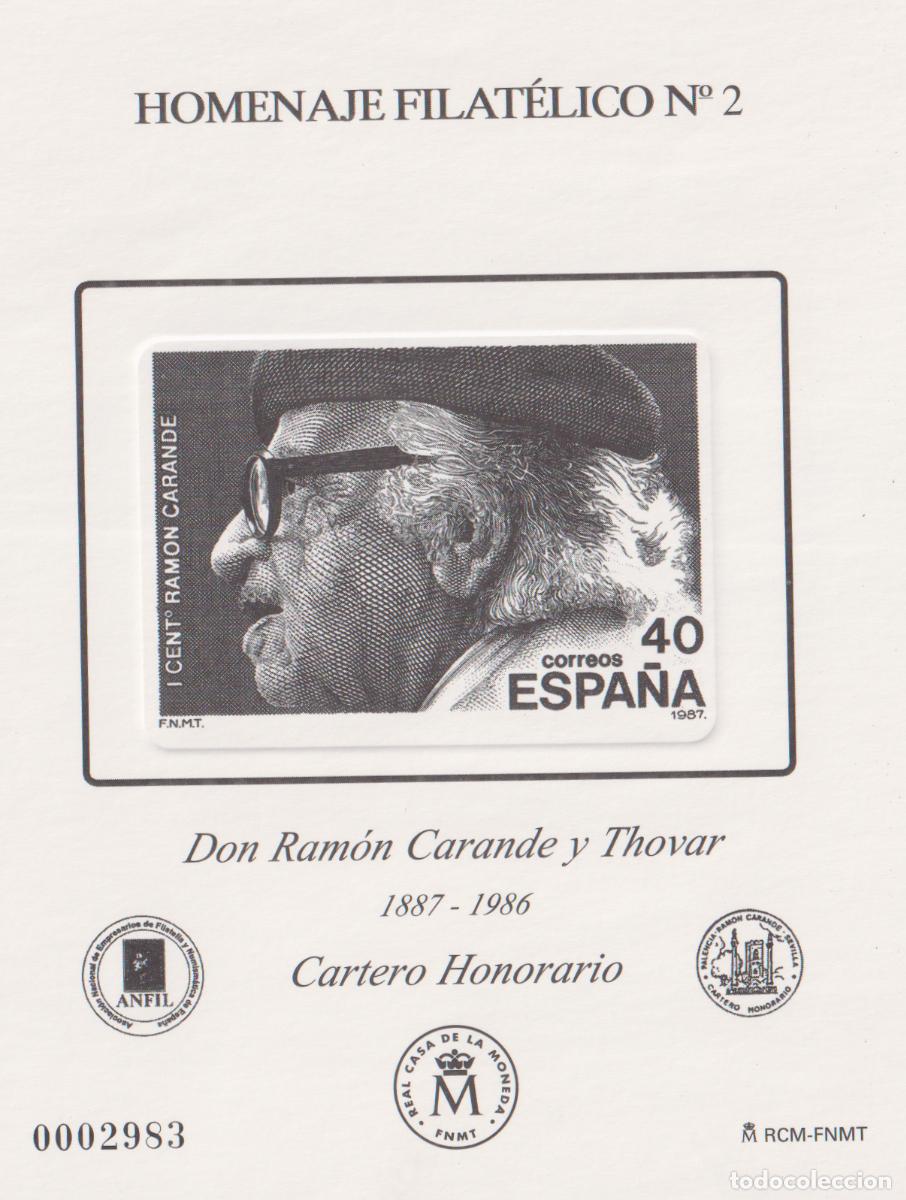 Sellos: ESPA&Ntilde;A A&Ntilde;O 2006 EDIFIL 2 (*) HOMENAJE FILATELICO 2 RAM&Oacute;N CARANDE Y THOVAR &rdquo;