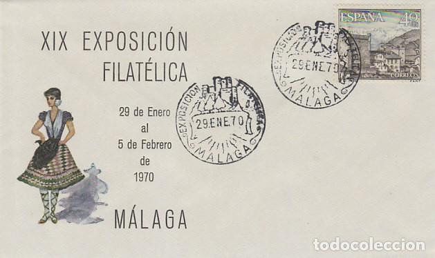 Sellos: A&Ntilde;O 1970, MALAGA, A&Ntilde;O 1970, CASTILLO, EXPOSICION FILATELICA