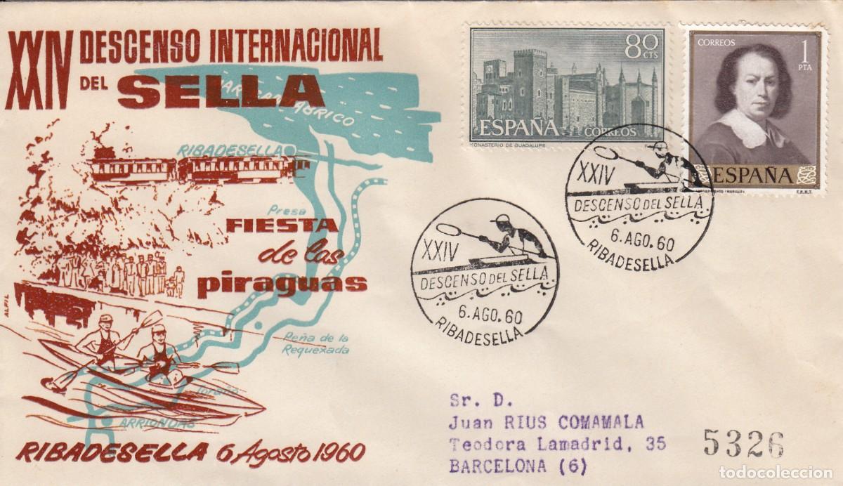 Selos: ASTURIAS - MATASELLOS DESCENSO DEL SELLA - RIBADESELLA - 1960