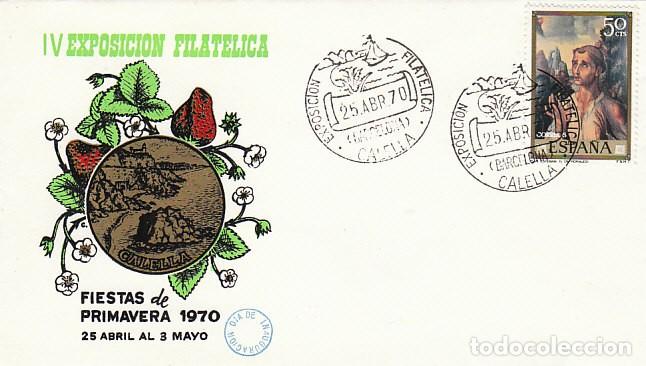 Sellos: A&Ntilde;O 1970, CALELLA, FIESTAS DE PRIMAVERA EN SOBRE OFICIAL