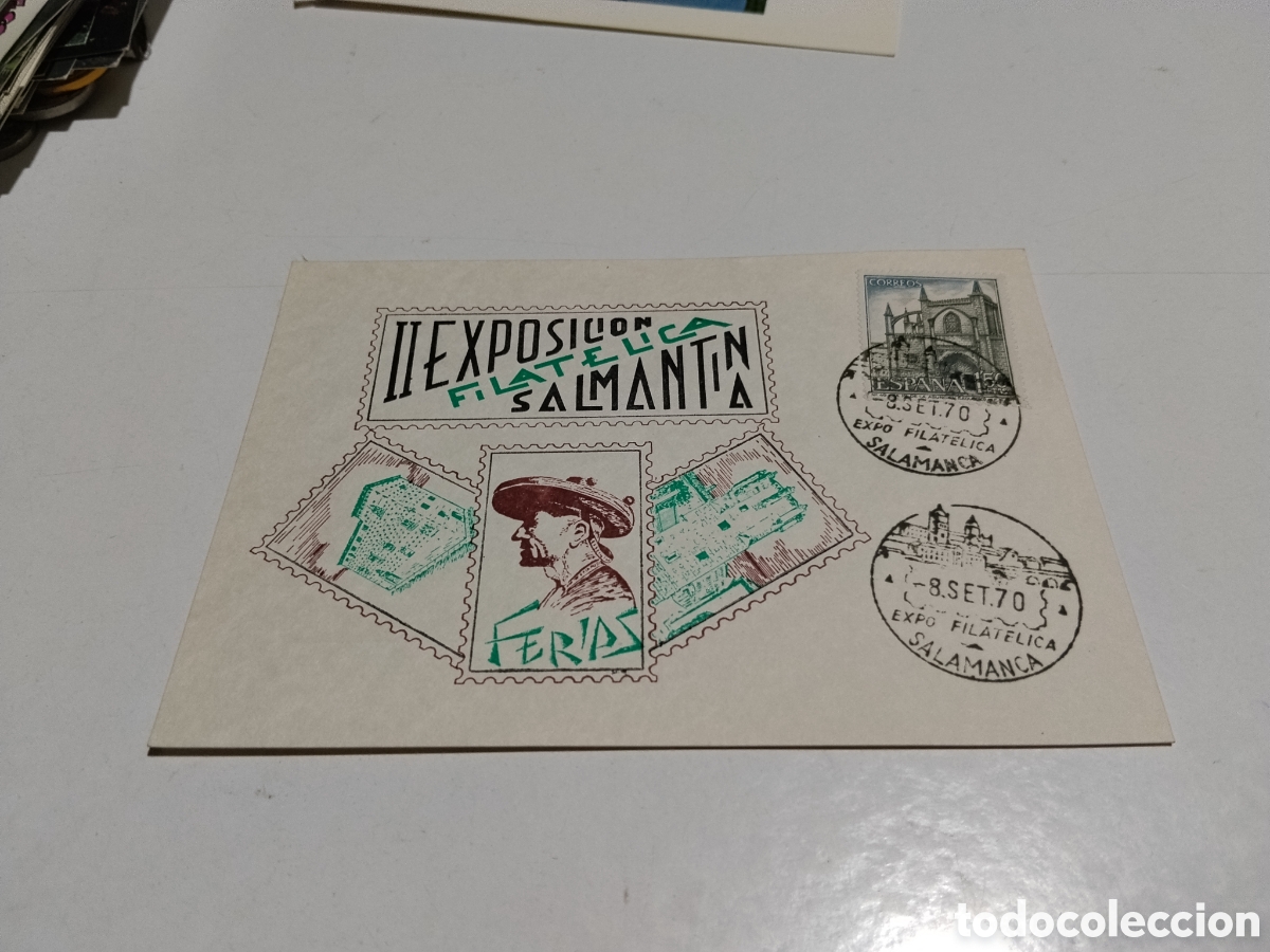 Sellos: Postal ll exposici&oacute;n filat&eacute;lica salmantina 1970