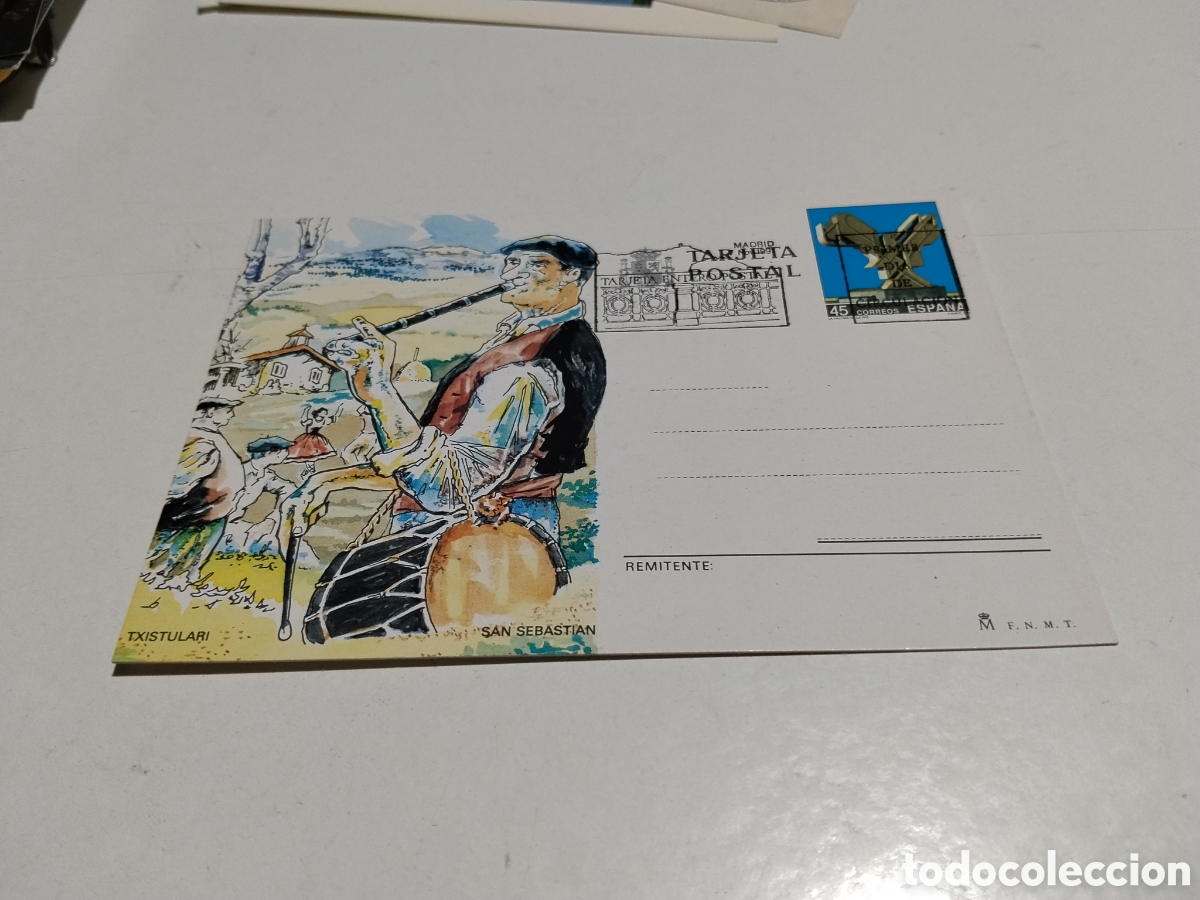 Sellos: Postal txistulari,San Sebasti&aacute;n