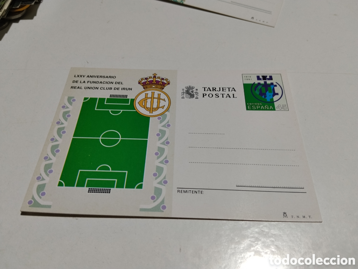 Sellos: Postal filatelia 75 Aniversario de la fundaci&oacute;n del Real Uni&oacute;n club Ir&uacute;n