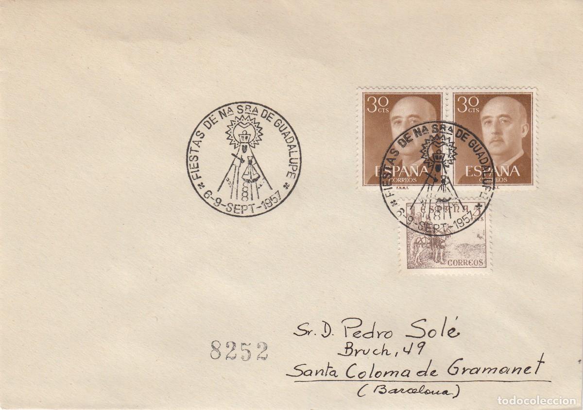 Sellos: MATASELLOS - FIESTAS DE NTRA. SRA. DE GUADALUPE - 1957