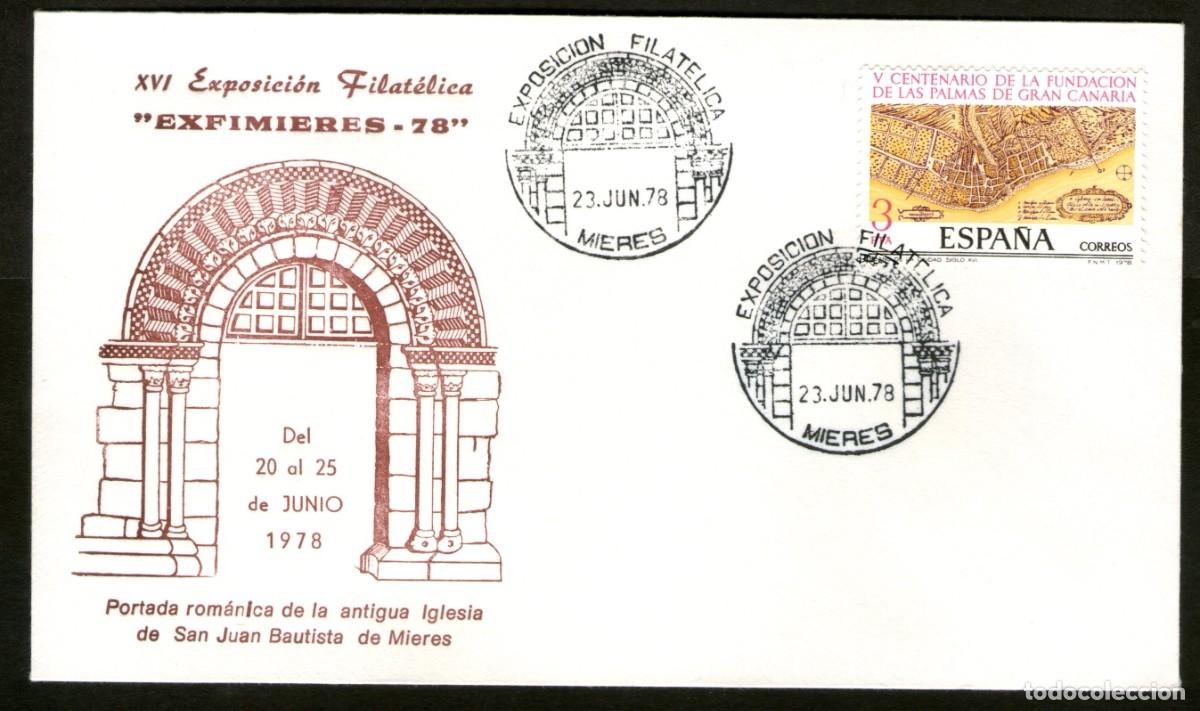 Sellos: SOBRE CONMEMORATIVO EXFIMIERES 78 CON MATASELLOS CONMEMORATIVO