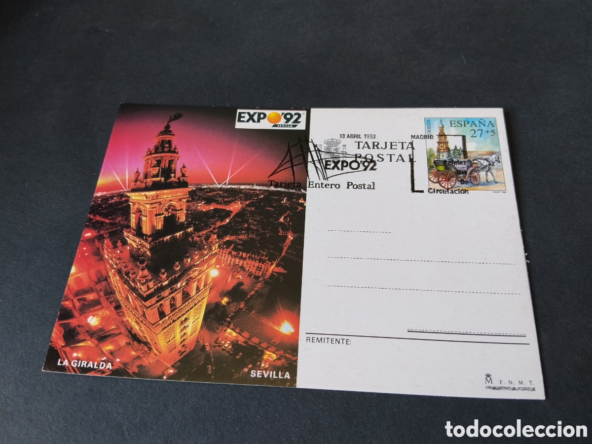Sellos: Tarjeta postal Expo 92 Sevilla