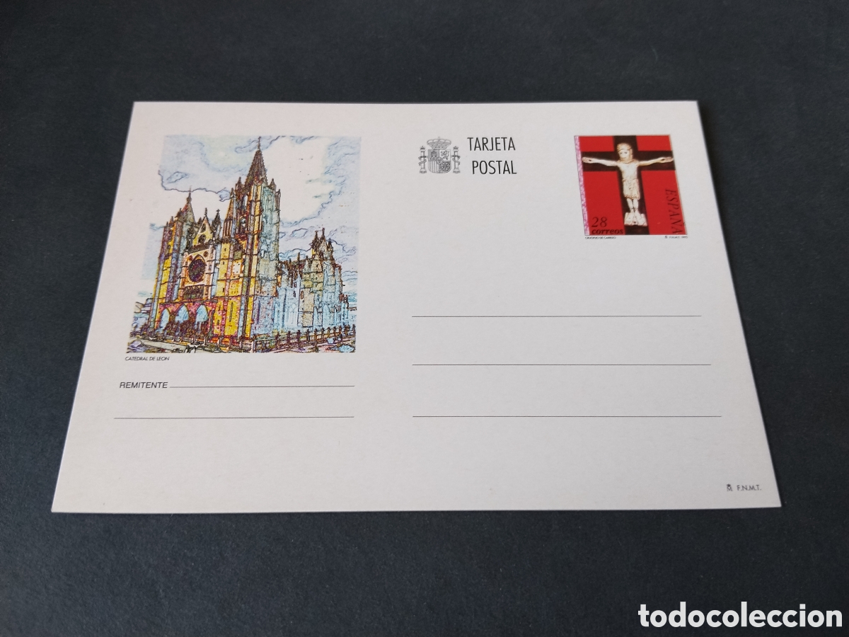 Sellos: Postal catedral de Le&oacute;n