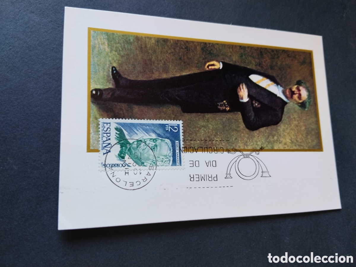 Sellos: Postal Pablo Sarasate.....