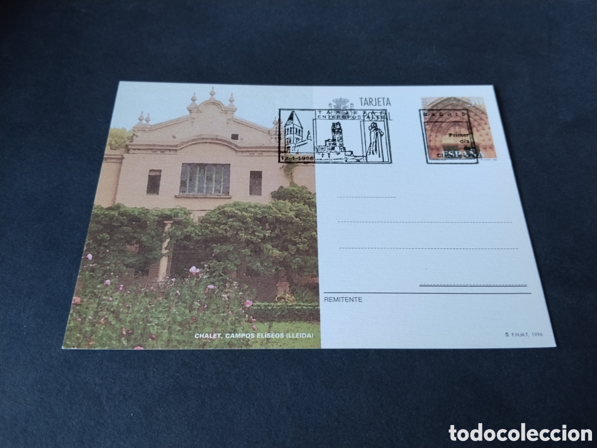 Sellos: Postal chalet Campos El&iacute;seos, Lleida