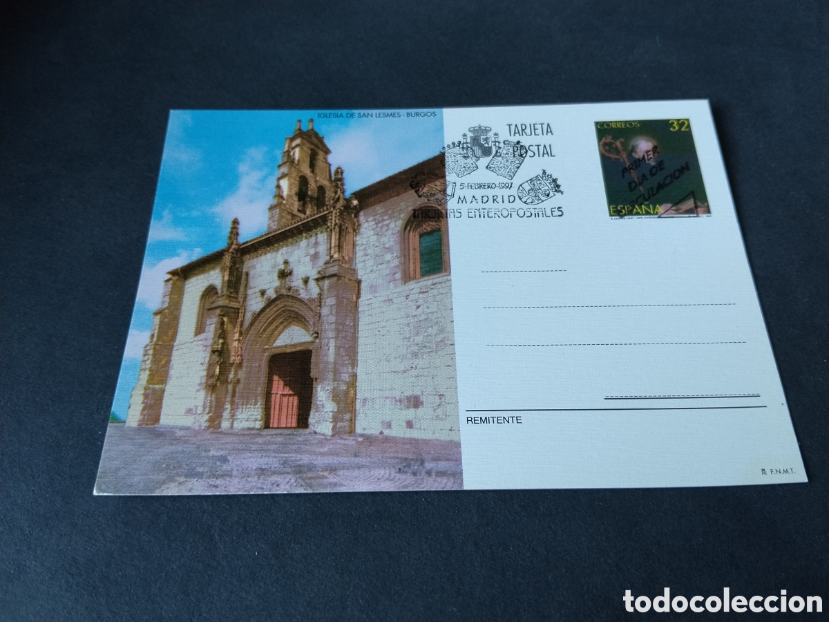 Sellos: Postal iglesia de San Lesmes, Burgos