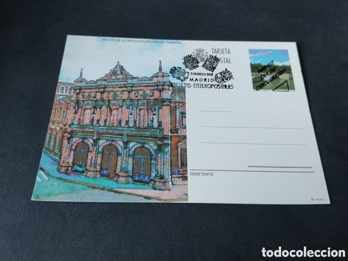 Sellos: Postal Palacio de la Diputaci&oacute;n Provincial,Palencia