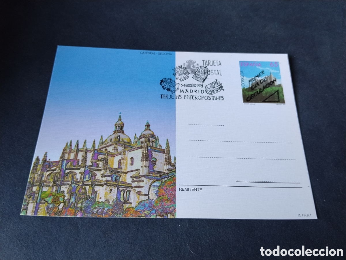 Sellos: Postal catedral Segovia