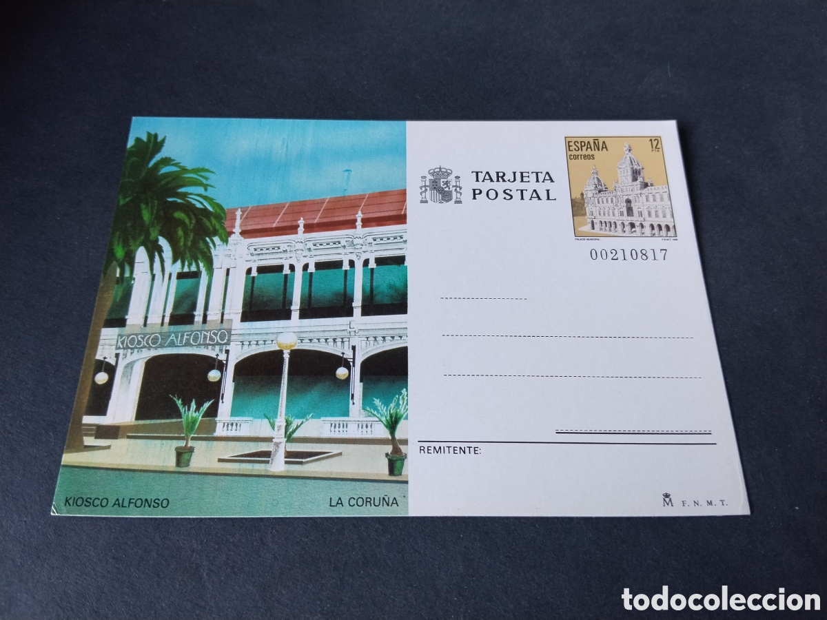 Sellos: Postal kiosko Alfonso, La Coru&ntilde;a