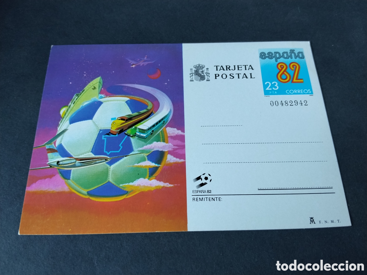 Sellos: Postal f&uacute;tbol mundial de Espa&ntilde;a 82