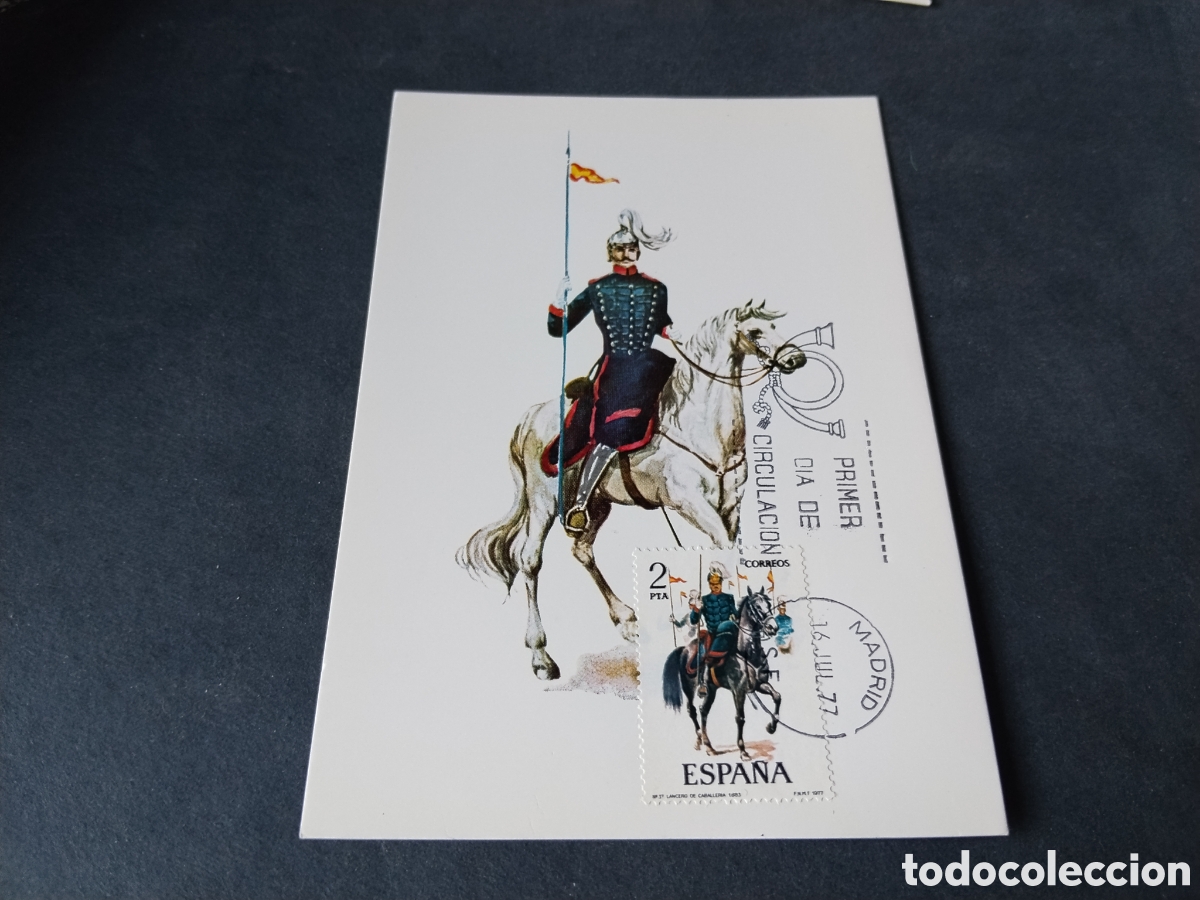 Sellos: Postal militar caballer&iacute;a