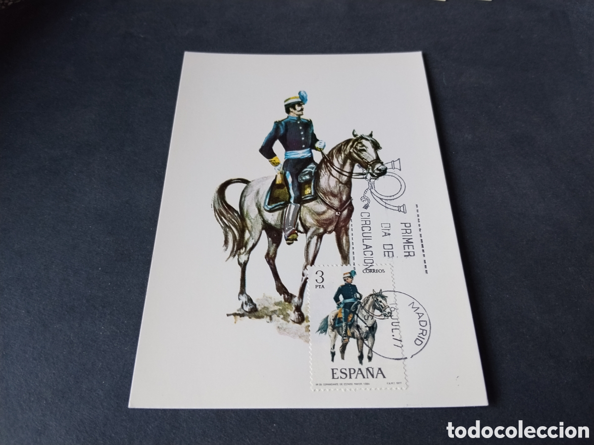Sellos: Postal militar caballer&iacute;a