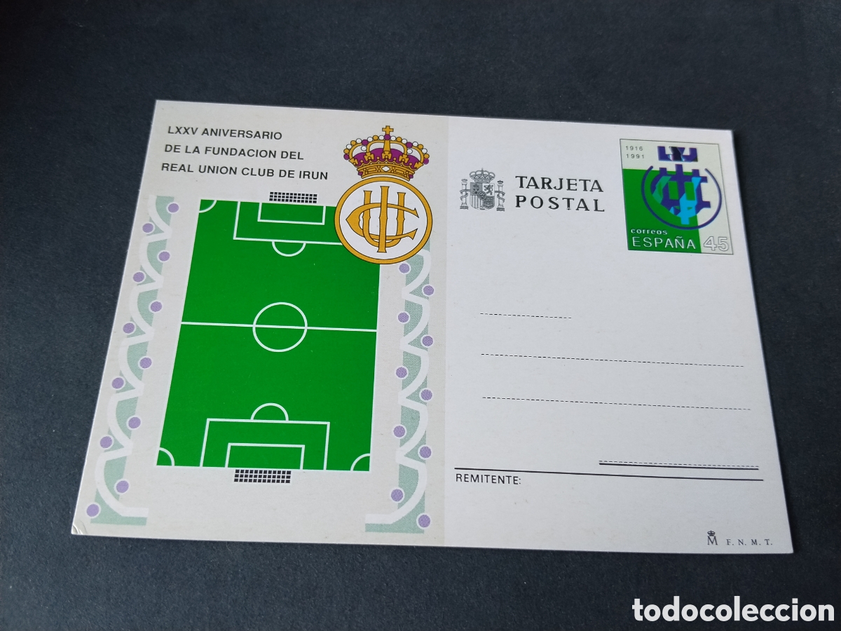 Sellos: Postal LXXV aniversario de la fundaci&oacute;n del Real Uni&oacute;n club de Ir&uacute;n