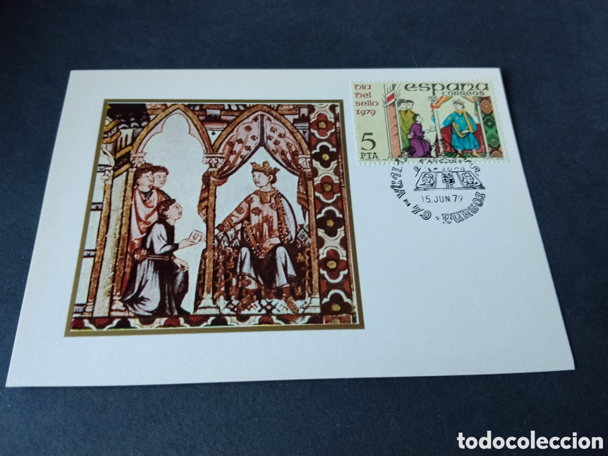 Sellos: Postal d&iacute;a del sello Burgos