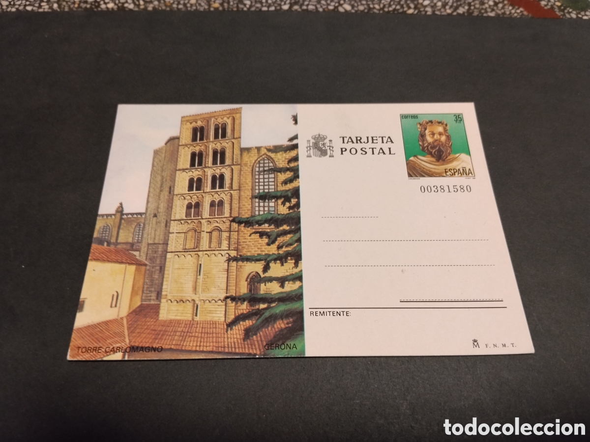 Sellos: Postal Torre Carlomagno, Gerona