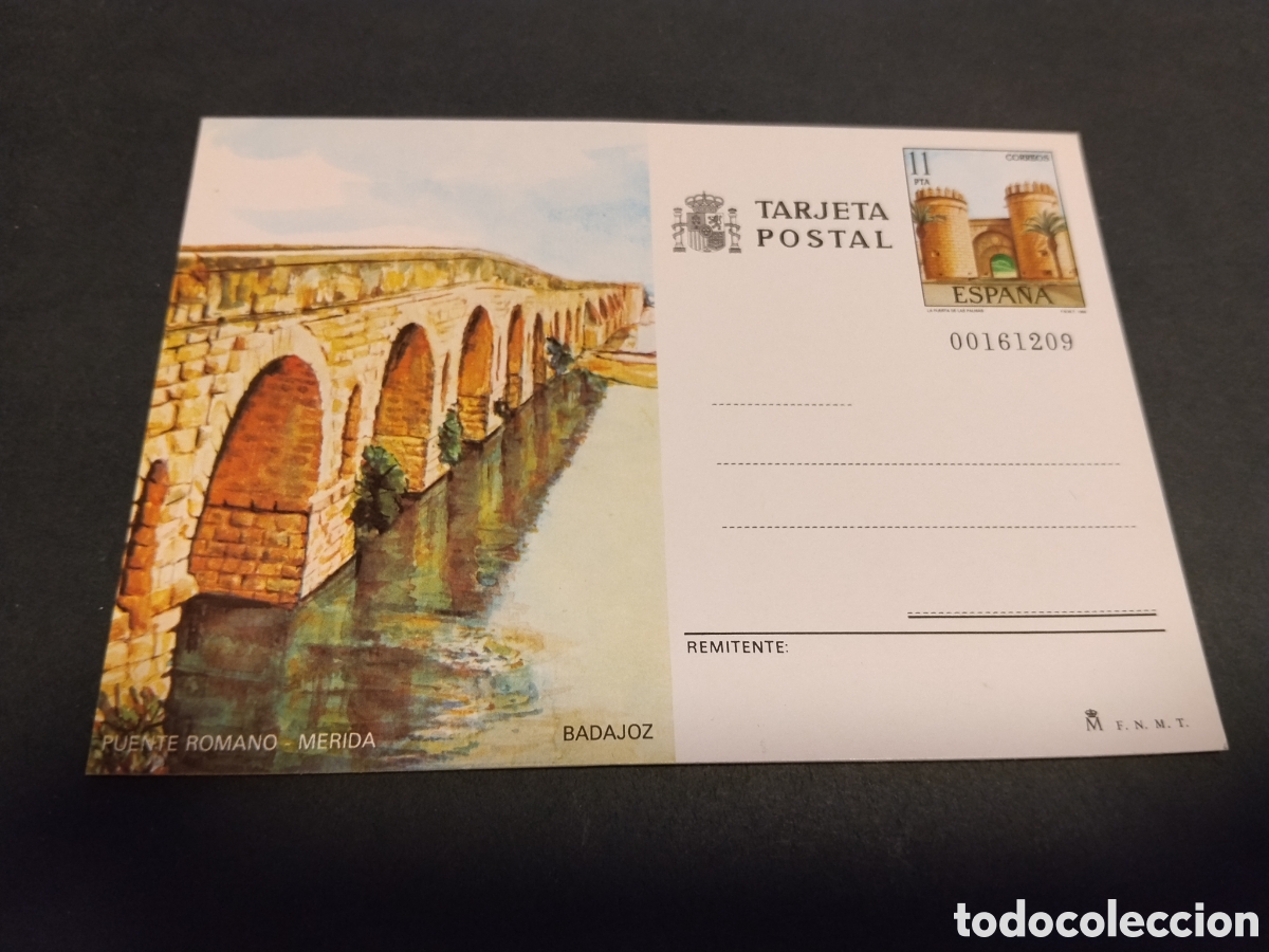Sellos: Postal puente romano M&eacute;rida