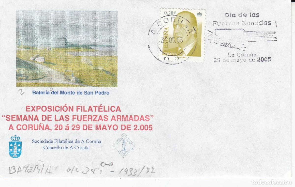 Sellos: GALICIA - MATASELLOS DE RODILLO SEMANA DE LAS FUERZAS ARMADAS - A CORU&Ntilde;A - 2005