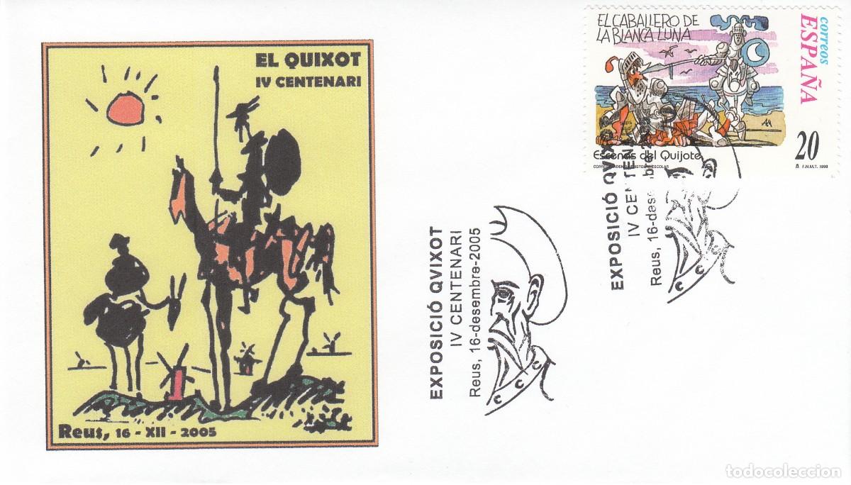Sellos: MATASELLOS IV CENTENARI EL QUIXOT - QUIJOTE - CERVANTES - REUS - 2005